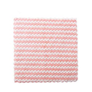 TCHIRR Cute Super Absorbent Striped Flower Tableware Kitchen Tool Gadgets Wiping Rag Dish Towel Wash Cloth Cleaning Cloth