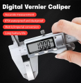 HiTools 6inch/150mm Electronic Vernier Digital Caliper Stainless Steel Digital Vernier Caliper OLED Display Micrometer Measuring Precision Composite Vernier with Plastic Case. 