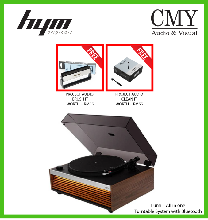 Best All In One Turntable With Bluetooth HYM LUMI - ALL-IN-ONE TURNTABLE SYSTEM WITH BLUETOOTH | Lazada