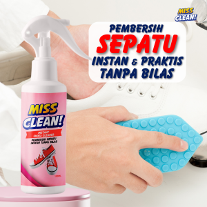 Pembersih Sepatu Miss CleanTanpa Bilas Pencuci Sepatu Instan Shoes Cleaner