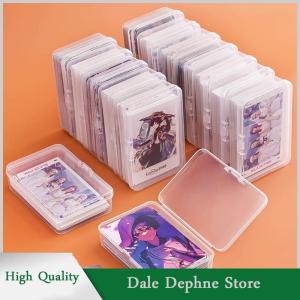 [Dale Dephne] Mới trong suốt nhựa lưu trữ hộp photocards thẻ nhỏ lưu trữ hộp bàn tổ chức hộp phân loại hộp văn phòng phẩm