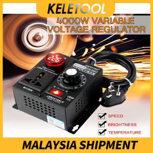 "adjust voltage regulator dimmers motor speed " Variable Voltage Speed Motor Control 220V 4000W Universal Motor Speed Controller Regulator Motor for Dimmer Speed