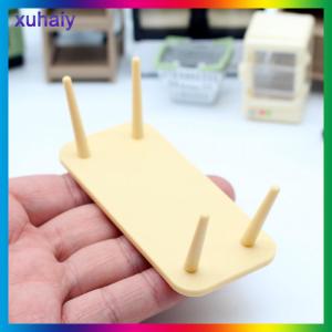 xuhaiy บ้านตุ๊กตาพื้นที่ตารางโต๊ะน้ำชาขนาดเล็กรูปแบบ DIY ห้องนั่งเล่นครอบครัวของเล่นตุ๊กตาเด็กผู้หญิงของขวัญเฟอร์นิเจอร์อุปกรณ์เสริม