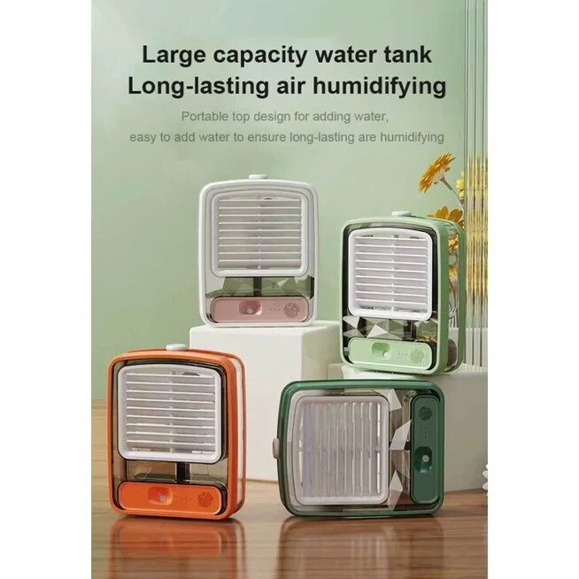 Mini Aircon Portable For Room Mist Fan Water Air Cooling Electric