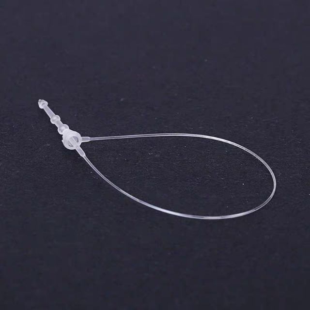[GMRACK] Transparent Snap Lock Pins Loop Price Tag Fastener Hook Ties ...
