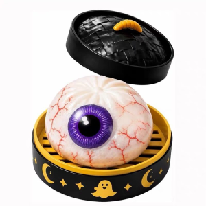 HLINKEY Stress Relief Squishy Toy Halloween Ghost Dumpling – Soft TPR Sensory Fidget Toy for Office Desk Anxiety Relief Squeeze Toy Slow Rising Kawaii Gift