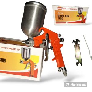 IWA SAGOLA Spray Gun Spet Cat Angin Mesin Kompresor F75 Tabung Atas 400ml / Spray gun Sagola F75 Tabung Atas 400ml