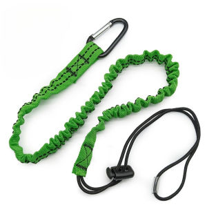 Nylon Tool Lanyard Rope Tool Tether Lanyard With Carabiner Hook Telescopic Tool Rope Tali Pencegahan