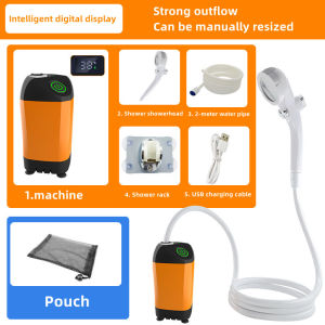 Outdoor Camping Shower Portable Pump IPX7 for Equipment Hiking Travel