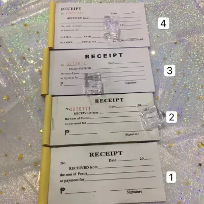 Receipt resibo (four size)