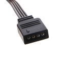 12V 4Pin RGB Connector Cable PC Case Fan LED Strip Extension Cord Wire Adapter for Giga/Microstar/A-sus Motherboard. 