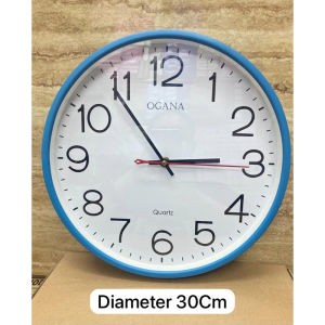 Jam Dinding Tebal Besar OGANA Mewah - Jam Dinding Ogana Polos Besar Jam Dinding Bulat Jam Dinding Jumbo / Jam Dinding Polos Diameter 30 Cm