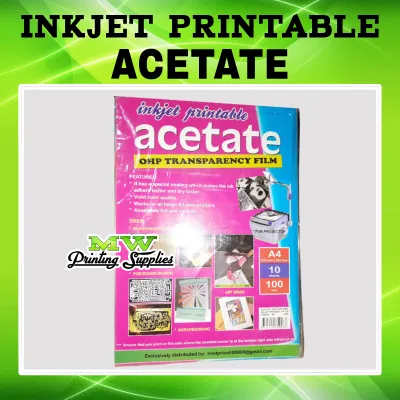 Printable Acetate Inkjet Friendly 100micron 10 sheets A4 size for PCB MW Printing Supplies