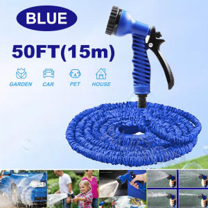 25FT-200FT MultifunctionExpandable Magic Hose Home Garden Water Hose Hose Watering Hose Spray Adjustable Pastoral Agricultural High Pressure   Magik Hose Getah Paip Fleksibel