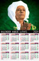 Kalender Tahun 2024 Motiv Photo ulama. 