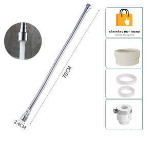 Dây nối vòi nước Dài 70cm xoay 720 độ chịu nhiệt sử dụng đa năng cho nhiều loại vòi Ren 22mm