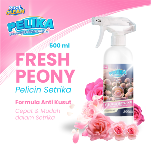 Real Clean Pelika Pelicin Setrika Pewangi Pelembut Pakaian Fresh Peony - Anti Kusut Pelembut Kain