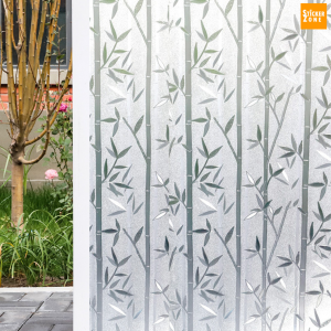 ฟิล์มติดกระจกสุญญากาศ ติดกระจกบ้าน ลายต้นไม้ กันแอบมอง ลายมอนสเตอร่าขนาดยาว 2 เมตร สติ๊กเกอร์ติดกระจก ประตู หน้าต่าง เพิ่มความเป็นส่