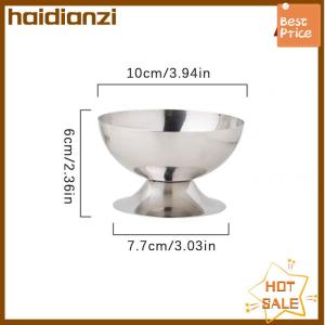 haidianzi 2023 New Stainless Steel Goblet Cup Ice Cream Dessert Salad Bowl Fruit Plate Snack Dish KTV Bar Supplies