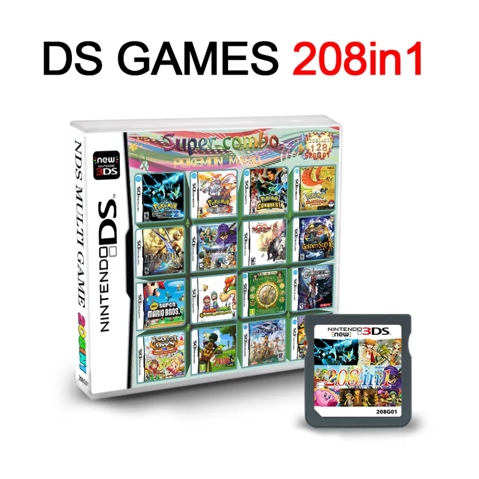 Nintendo 3ds 3ds Multi Game Card 208 In Nintendo 3ds Xl Ds Multi