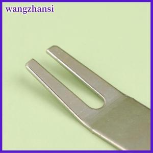 wangzhansi Zinc Alloy Golf Fork Line Divot Repairing Curved Fork Tool Green Repair Tool