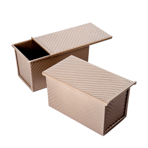 Rectangular Loaf Pan Carbon Steel Non-stick Bellows with Cover Toast Box Mold Bread Mold Eco-Friendly Baking Tools for Cakes