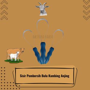 Sisir Bulu Kambing Sapi Anjing Domba Pembersih Badan Ternak Tipe 2