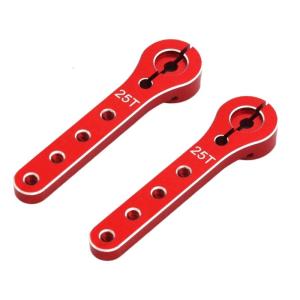 Bộ 2 kim loại cách tay động cơ servo phần mở rộng 25t mạnh mẽ và dài dịch vụ kim loại servo sừng thích hợp cho máy bay & crawlers xe