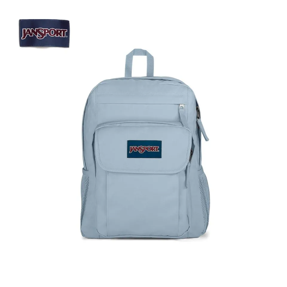 jansport main campus backpack blue light and an organizer panel with key fob JanSport Campus Pack Backpack -