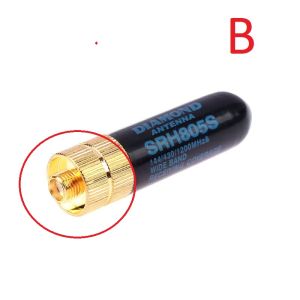 1 Ăng-ten băng tần kép (4.5cm/A/B) PkYeG SMA-M / SMA-F UHF + VHF SRH805S cho bộ đàm Baofeng / YAESU