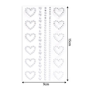 【Natural style】Five-Pointed Star Diamond Eye Makeup Accessories for the Face Love Heart Sparkling Diamonds on the Face Star Mountain Root Diamond