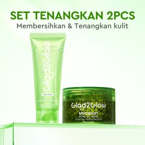 Abadi Mall Glad2Glow Mugwort Acne Gel Mask 50g Masker Wajah Masker Komedo dan Pori Pori Wajah Masker Mask Sleeping Mask Sheetmask Clay Masker Jerawat Masker Clay Mask Mugwort Masker Hijau Masker Organik Gel Masker G2G Sheet Mask G2glow Official Store