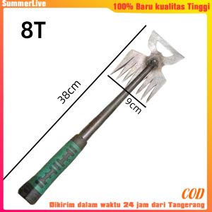 Mini Alat Pencabut Rumput Liar Di Halaman Rumah/Alat Pencabut Rumput Sampai Akar/30cm Weeding Garu Harrow Sekop Berkebun Empat Garpu