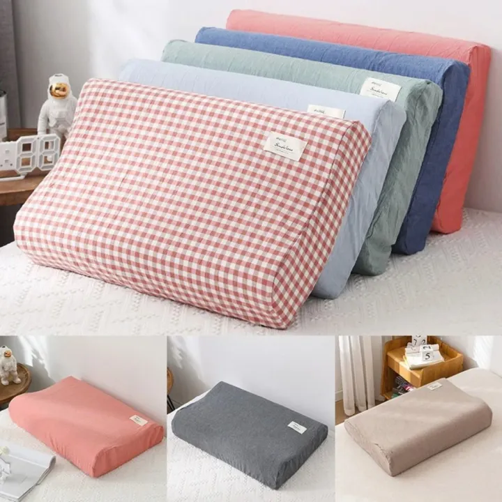 ZYJC SHOP 5030cm/6040cm Vỏ Gối cao su thiên nhiên Màu trơn Bông Vỏ gối ...