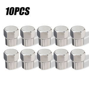 50pcs Cars Tire Valve Caps Motorcycles Bike Tyre Dust Proof Covers Valve Cap Plastic Chrome Plated Tire Accessories