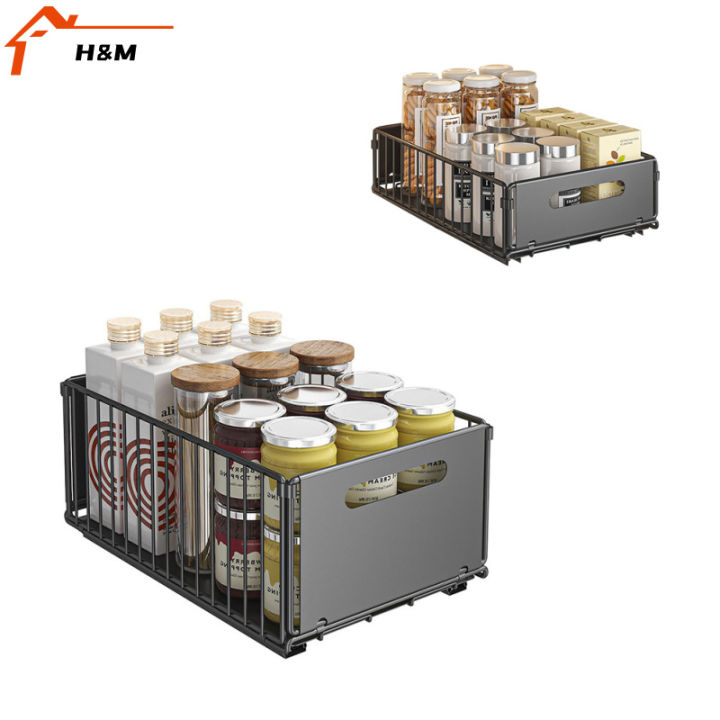1pc/2pcs Pull Out Organizer, Expandable Kitchen Drawers, Heavy