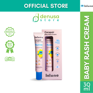 LOLUNA Face and Body Hair Baby Lotion Cerapair Head Toe Wash Rash Cream Muka Badan Bayi Anak Newborn
