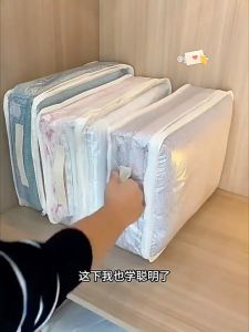 See-Through Closet Organizer Storage Bags Foldable Storage Bag Organizers Large Clear Window & Car COD