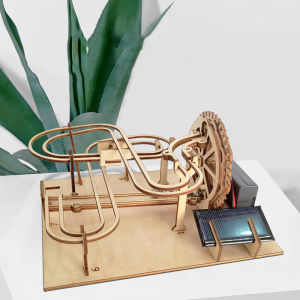 Mô hình Truyền động bánh răng 3D Hình đường đua Chạy bằng Pin và Năng lượng Mặt trời