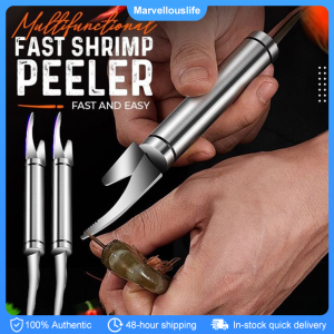 Fast Shrimp Peeler Stainless Steel Shrimp Line Cutting Scraping Digging Fish Scales Knife Kitchen Tools