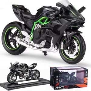 1:18 Alloy Motorcycle Model Replica – Kawasaki Ninja H2R & Yamaha YZF-R1 Die Cast Display Collectibl