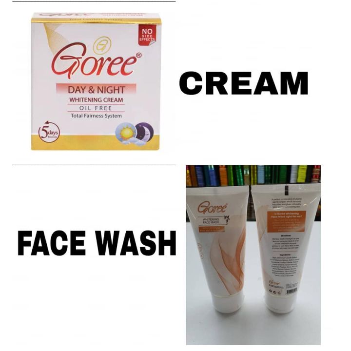 GORE WHITENING FACE WASH + DAY & NIGHT CREAM + FREE GIFT ( VOL 20