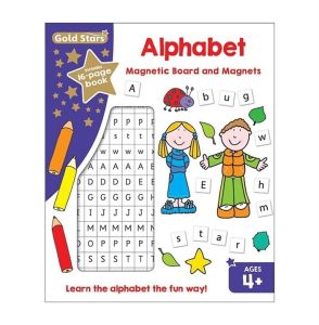 Learn Times Tables Magnetic Kit Educational Gold Stars Activity Book Kit for School Kids (Age 6+) With Magnets & Magnetic Board