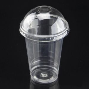 cốc nhựa Pet cứng 400ml 500ml 50 cái đựng trà sữa cafe nắp cầu nắp phẳng nắp trực tiếp