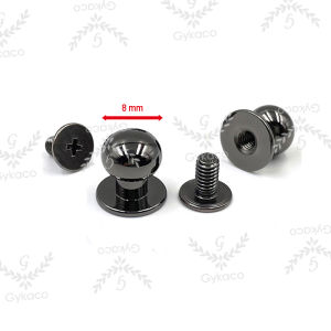 Asesoris Tas Kancing Pion / Baut Pentol - 8 mm // Aksesoris Tas Murah Kancing Pion - Aksesoris Tas