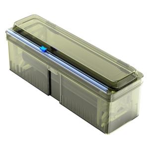 Cling Wrap Dispenser 1pcs With Slider Cutter For Aluminum Foil Cling Film Refillable Kitchen Tools And Gadgets Wrap Cutting Box