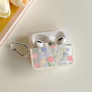 Airpods Pro Case for Airpods 12 3 Generation Cute Floral Full of Flowers Silicone Earphone Case For airpodsShock Proof airpods pro cover accessories With Keychain Gift for Girl