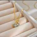 Kalung Cherry Rantai Silver Titanium Anti Karat Selamanya / Kalung Perempuan / Kalung Wanita Elegan. 