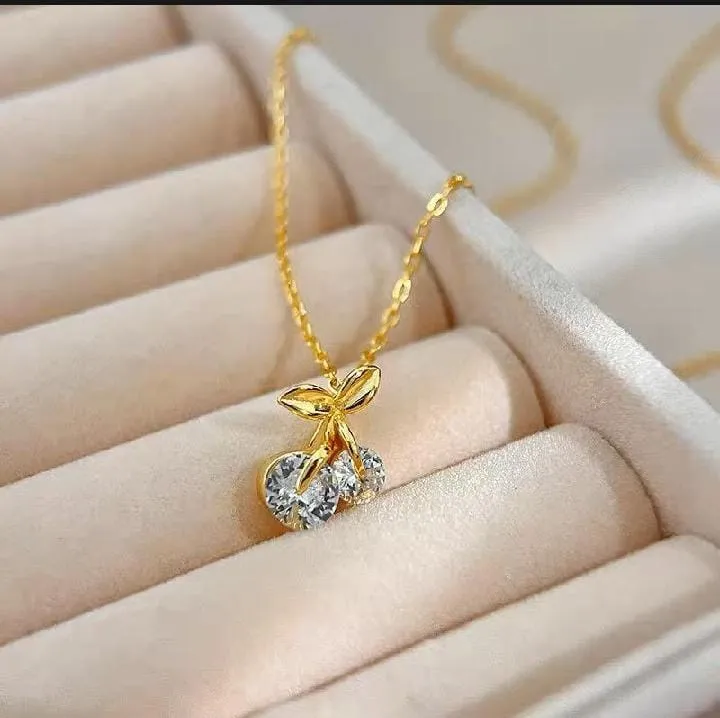 Kalung%20Cherry%20Rantai%20Silver%20Titanium%20Anti%20Karat%20Selamanya%20/%20Kalung%20Perempuan%20/%20Kalung%20Wanita%20Elegan%20-%20Image%207