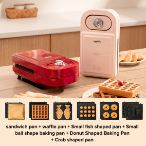 Waffle Maker 600W High Power Mini Portable Electric Sandwich Non Stick Sandwich Maker Breakfast Maker Bread Toaster Maker Household Panini Maker Burger Maker Pancake Maker For Waffles Hash Browns Or Any Breakfast Lunch